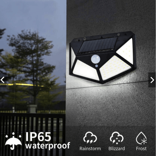 Foco Solar de 100 LED con Sensor de Movimiento - Muy Moderna Uruguay