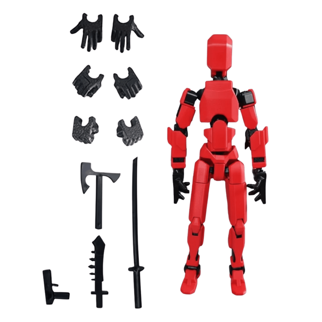 Figura Articulada Dummy 13 Impreso 3D + Armas - Muy Moderna Uruguay