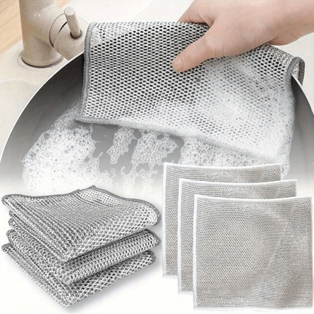 Set de 10 Paños de Aluminio Trenzado para Cocina - Muy Moderna Uruguay