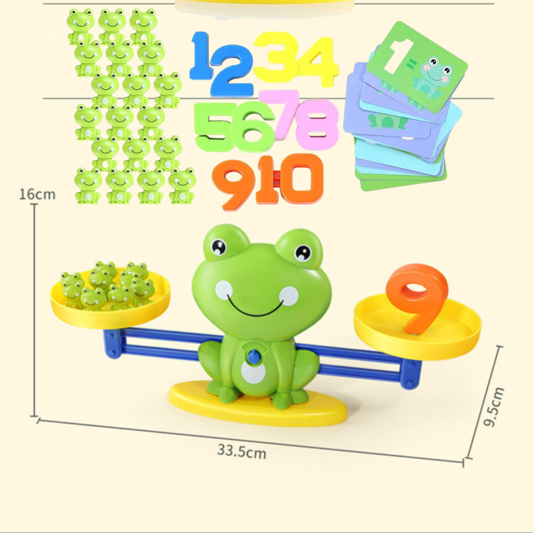 Juego Educativo Matemático De Balanza Rana Montessori - Muy Moderna Uruguay