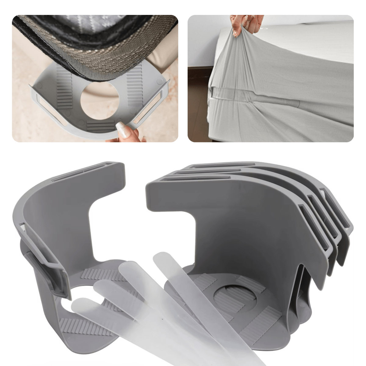 Pack de 4 Sujetadores De Sábanas Antideslizantes - Muy Moderna Uruguay