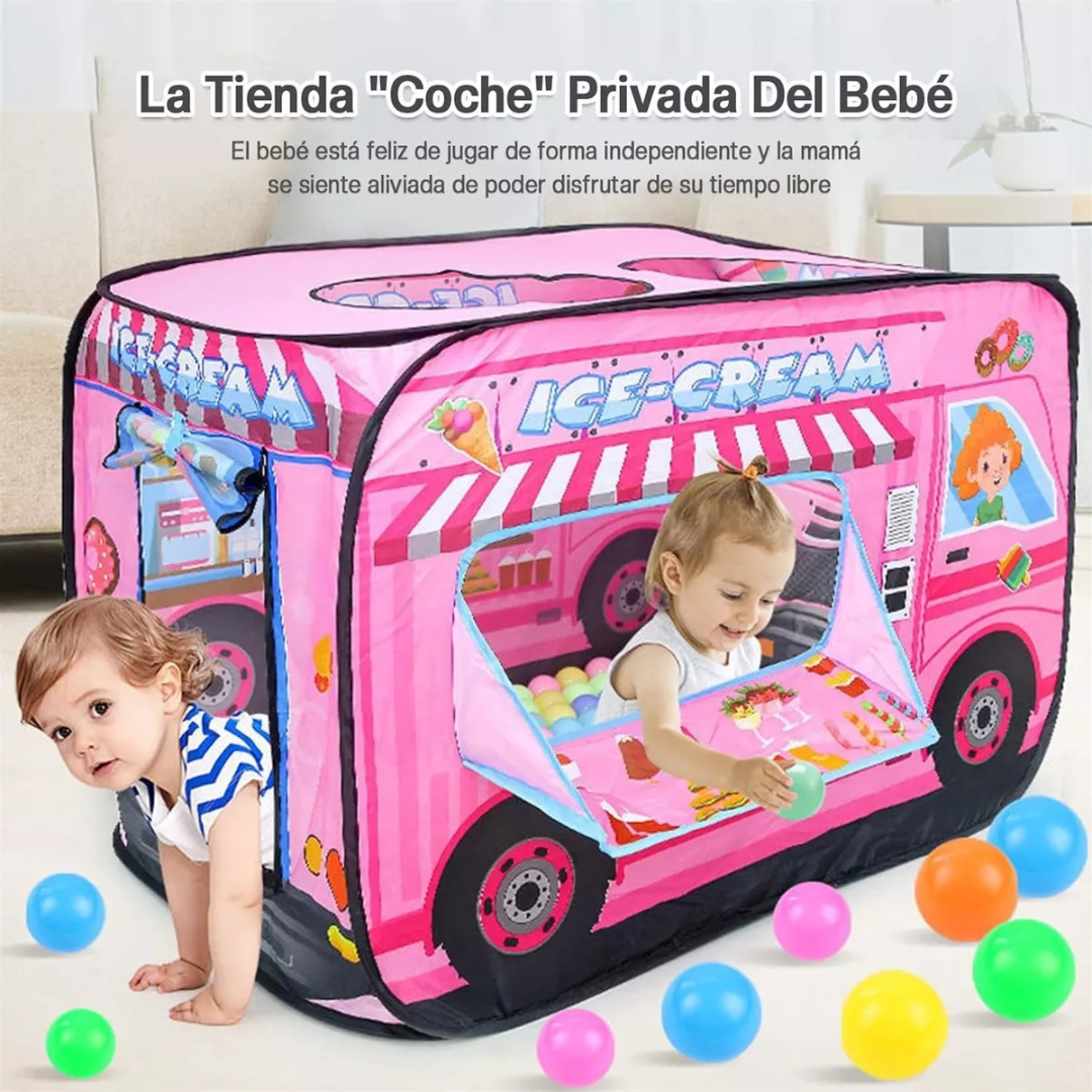 Carpa De Juego Plegable Infantil Camión De Helados