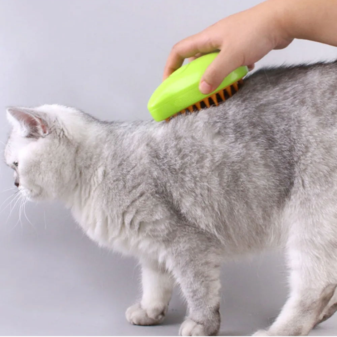 Cepillo De Masaje para Mascotas 3 En 1 Con Vapor