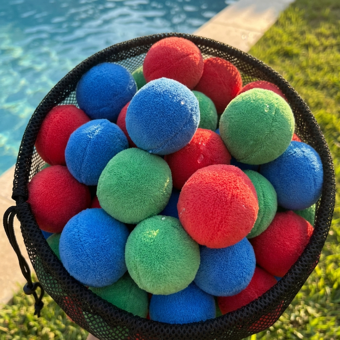 Pack de 30 Bombitas Esponja De Agua Reutilizables - Muy Moderna Uruguay