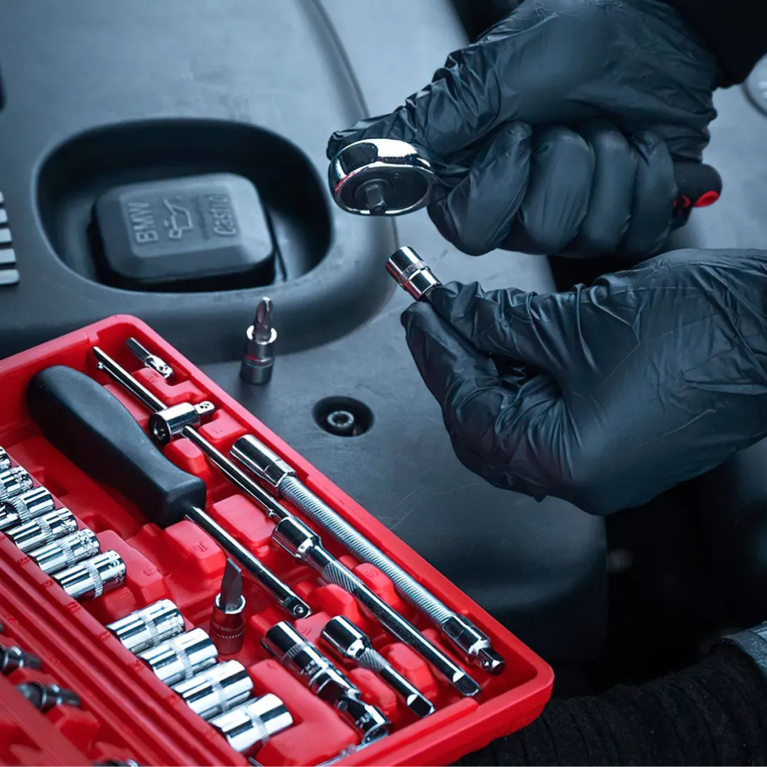 Juego De Dados Llave Cricket 46 Piezas En Cromo Vanadio