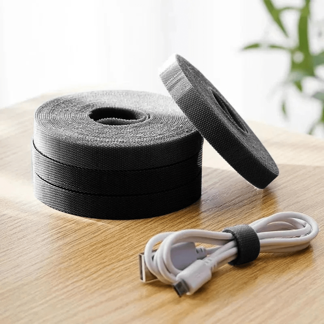 Cinta Autoadhesiva Con Velcro Organizadora De Cables 5m - Muy Moderna Uruguay