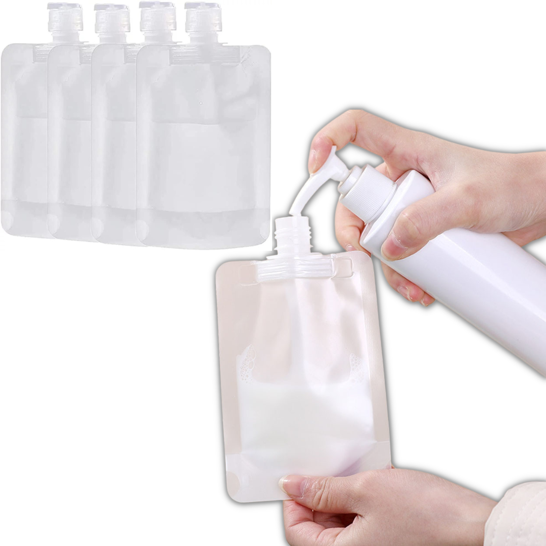 Pack Bolsitas Reutilizables Para Shampoo y Cosméticos