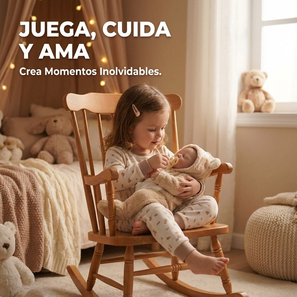 Muñeca Bebé Reborn Realista 45cm Vinilo Suave Recién Nacido