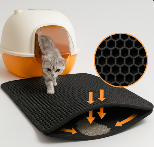 Alfombrilla Mágica para Arena de Gatos