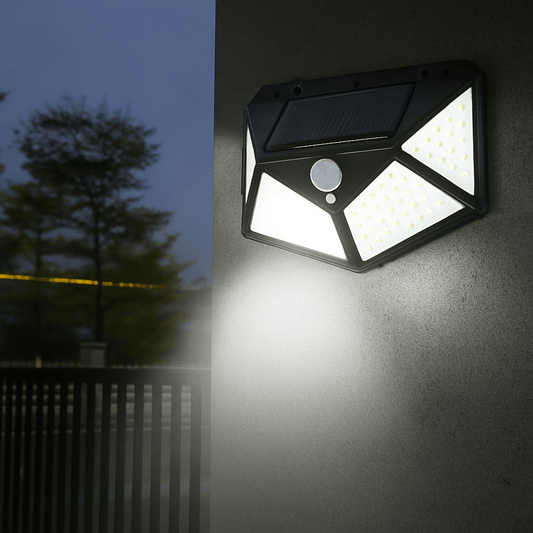 Foco Solar de 100 LED con Sensor de Movimiento - Muy Moderna Uruguay