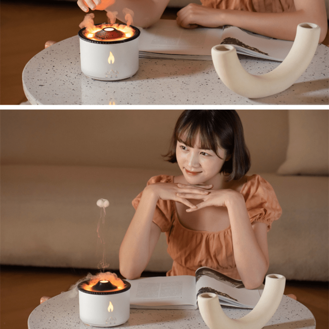Humidificador de Volcán en Erupción LED - Muy Moderna Uruguay