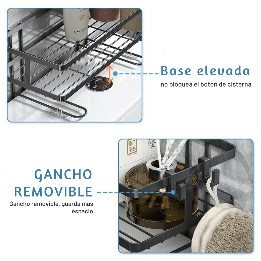 Estante Organizador Metálico Para Inodoro - Muy Moderna Uruguay