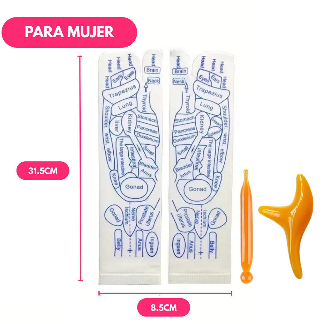 Medias de Reflexología y Acupresión para Masaje de Pies