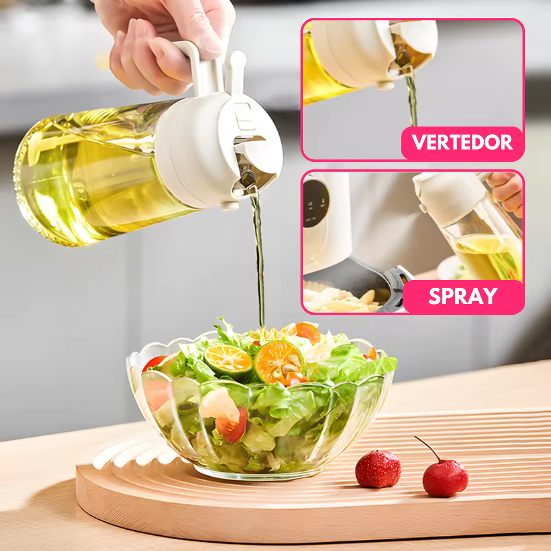 Rociador De Aceite 2 En 1 de Vidrio