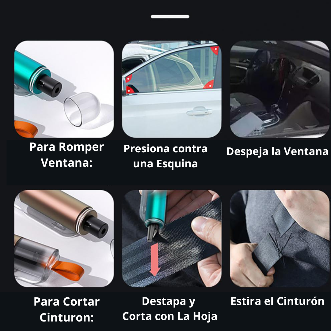 Mini Martillo de Emergencia para Romper Ventanas