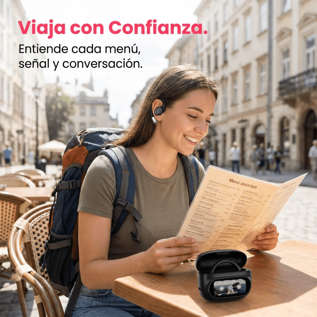 Auriculares Bluetooth Traductores con Inteligencia Artificial Traducción App IA - Muy Moderna Uruguay
