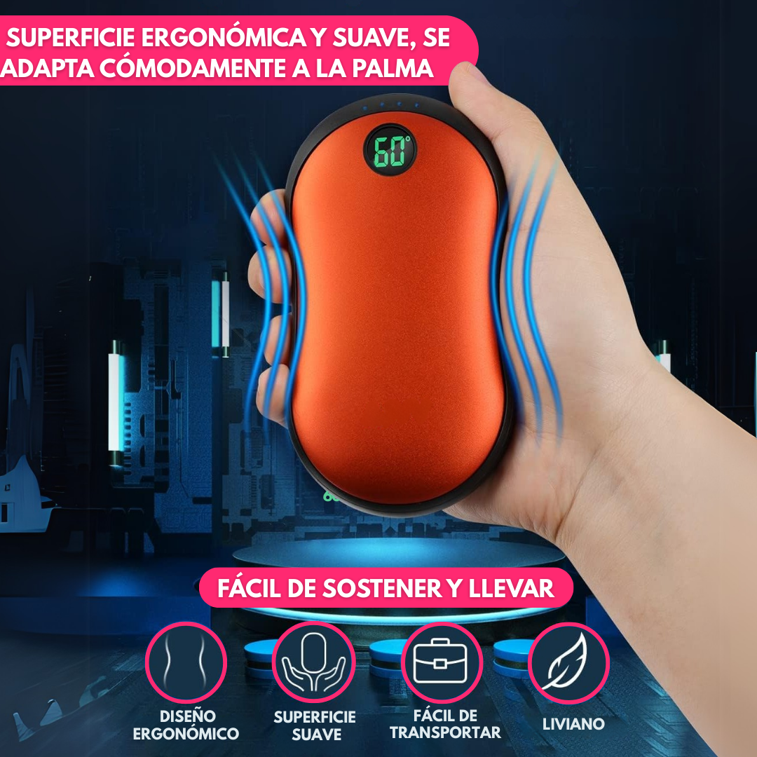 Calentador De Manos Y Powerbank Para Celular Usb Bolsillo