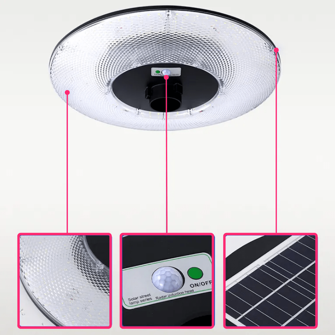 Poste de Luz Solar para Jardin 2mts - Muy Moderna Uruguay