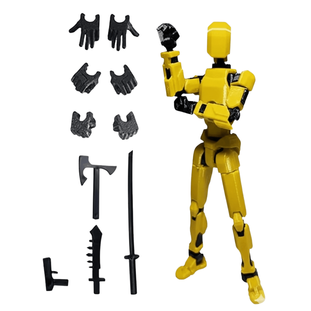 Figura Articulada Dummy 13 Impreso 3D + Armas - Muy Moderna Uruguay