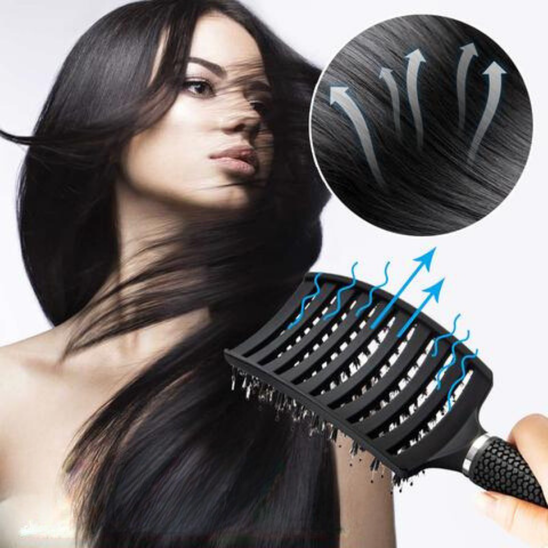 Peine Desenredante de Cabello con Cerdas de Nylon