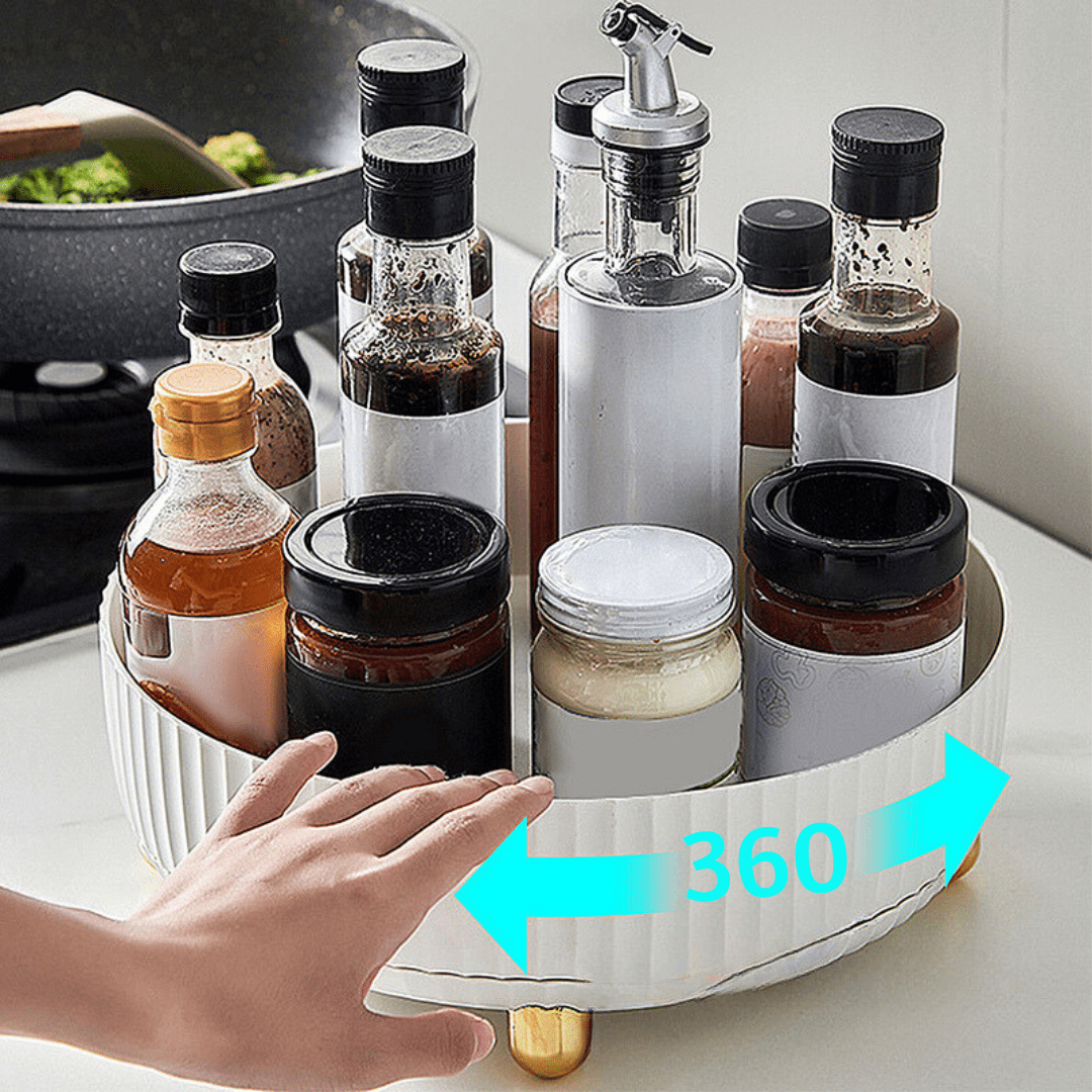 Bandeja Giratoria 360° para Cocina y Baño - Muy Moderna Uruguay