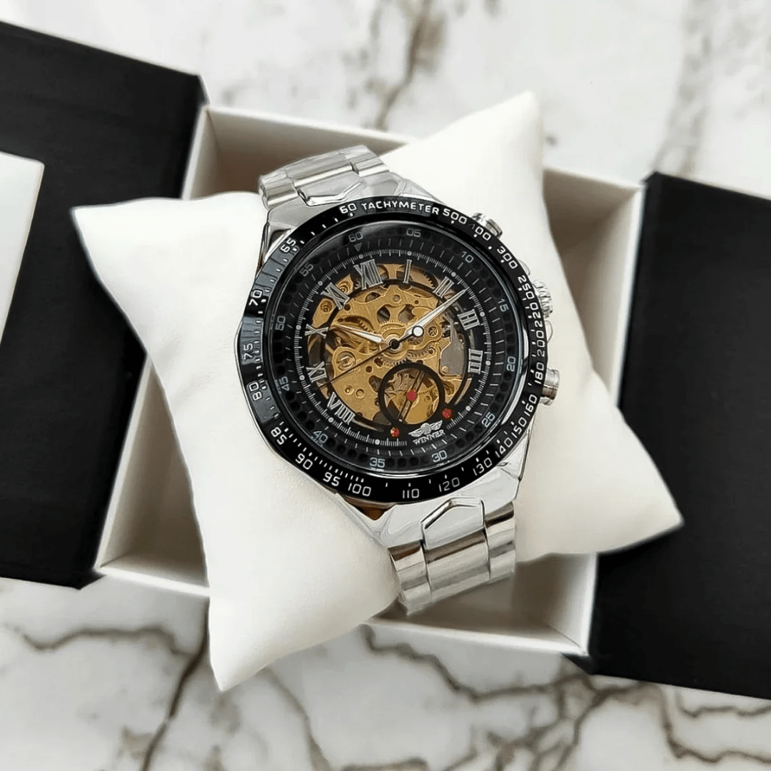 Reloj De Lujo Automático Mecánico Winner Para Hombre - Muy Moderna Uruguay