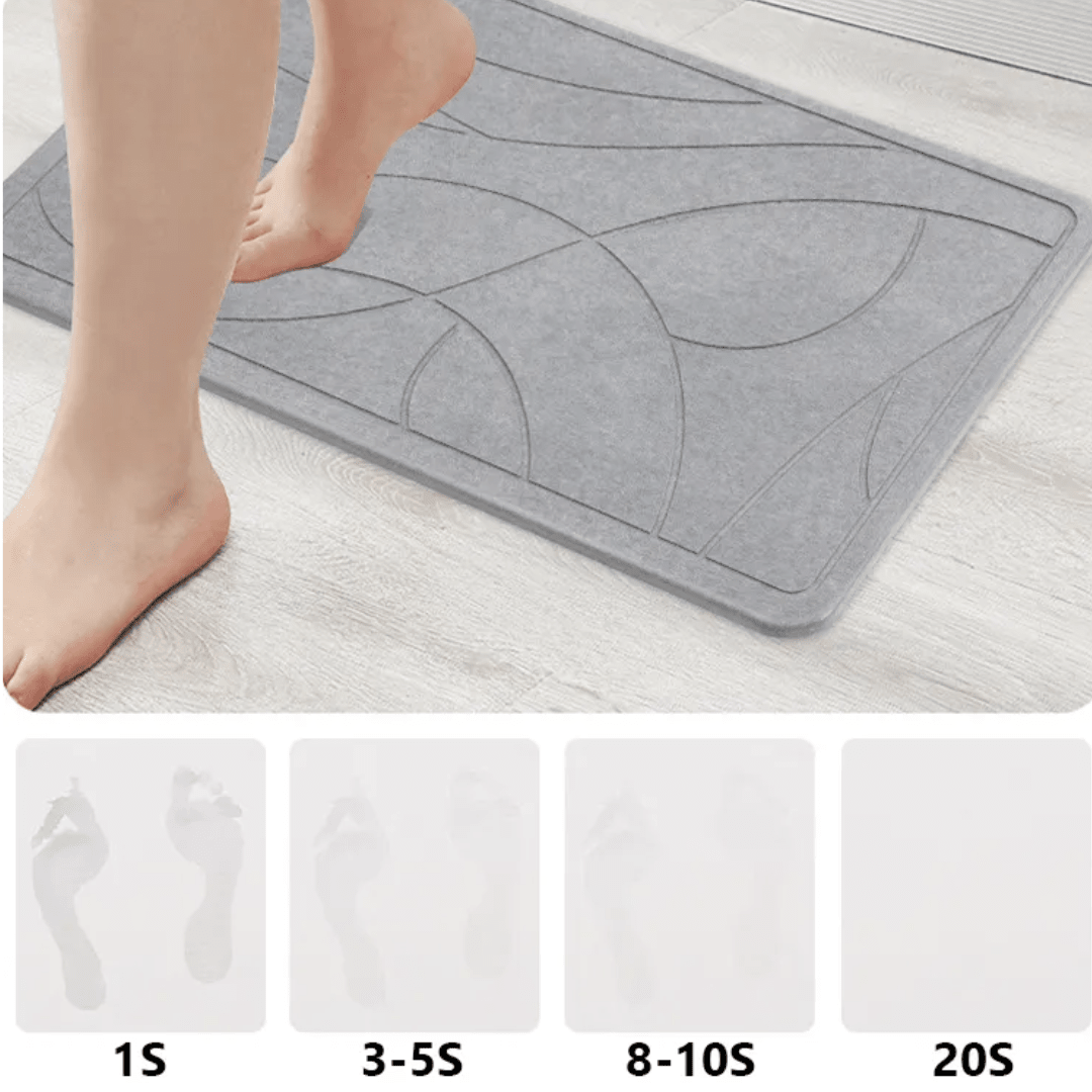 Alfombra de Piedra Diatomita Absorbente para Baño - Muy Moderna Uruguay