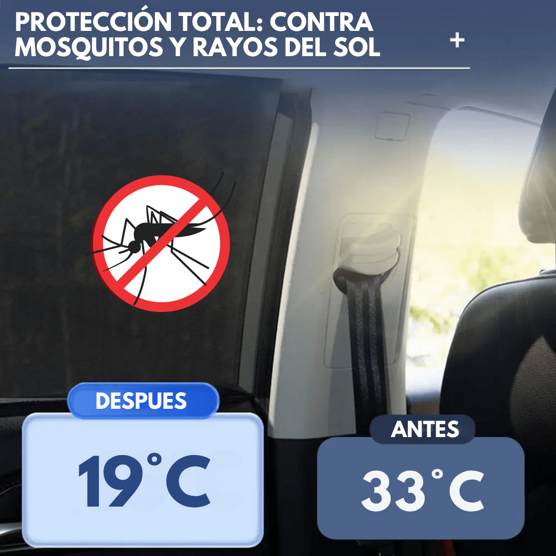 Pack x2 Cubre Ventanas laterales de Auto con Protección Solar UV - Muy Moderna Uruguay