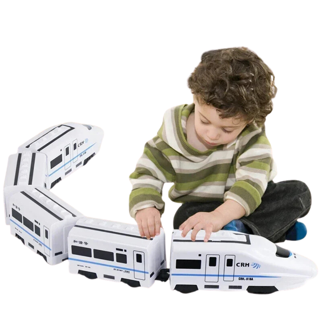 Tren Bala De Juguete Con Luces Y Sonido Esquiva Obstáculos