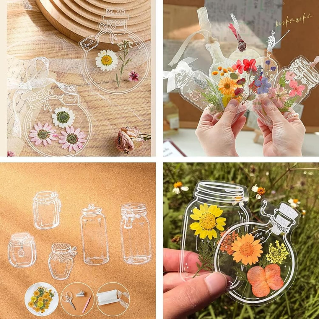 Set de 20 Marcapáginas para Guardar Flores Secas