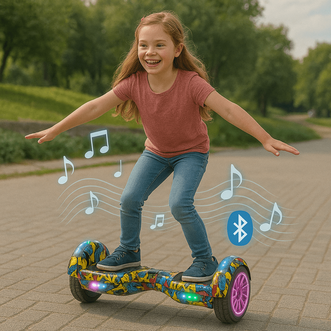 Hoverboard Patineta Eléctrica 6.5" con Bluetooth y Luces LED - Muy Moderna Uruguay