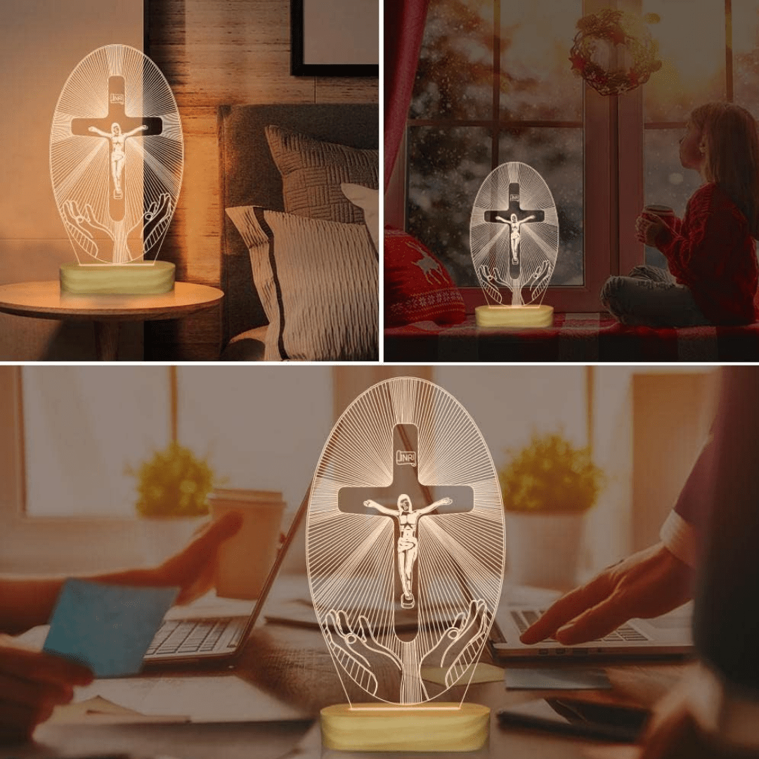 Lampara Veladora LED de Cristo 16 Colores - Muy Moderna Uruguay