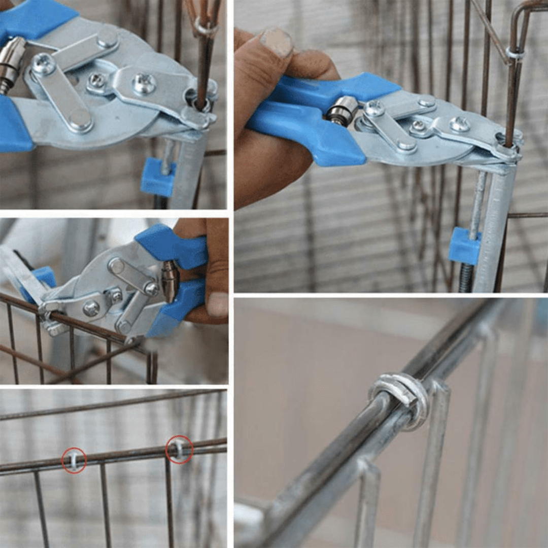 Pinza Grapadora para Alambrados y Tejidos + 600 Grapas - Muy Moderna Uruguay