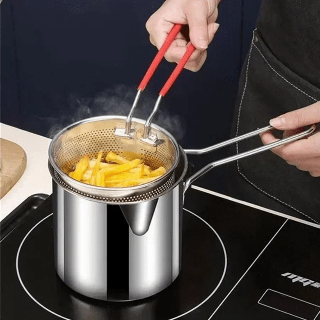 Mini Olla Freidora de Acero Inoxidable - Muy Moderna Uruguay