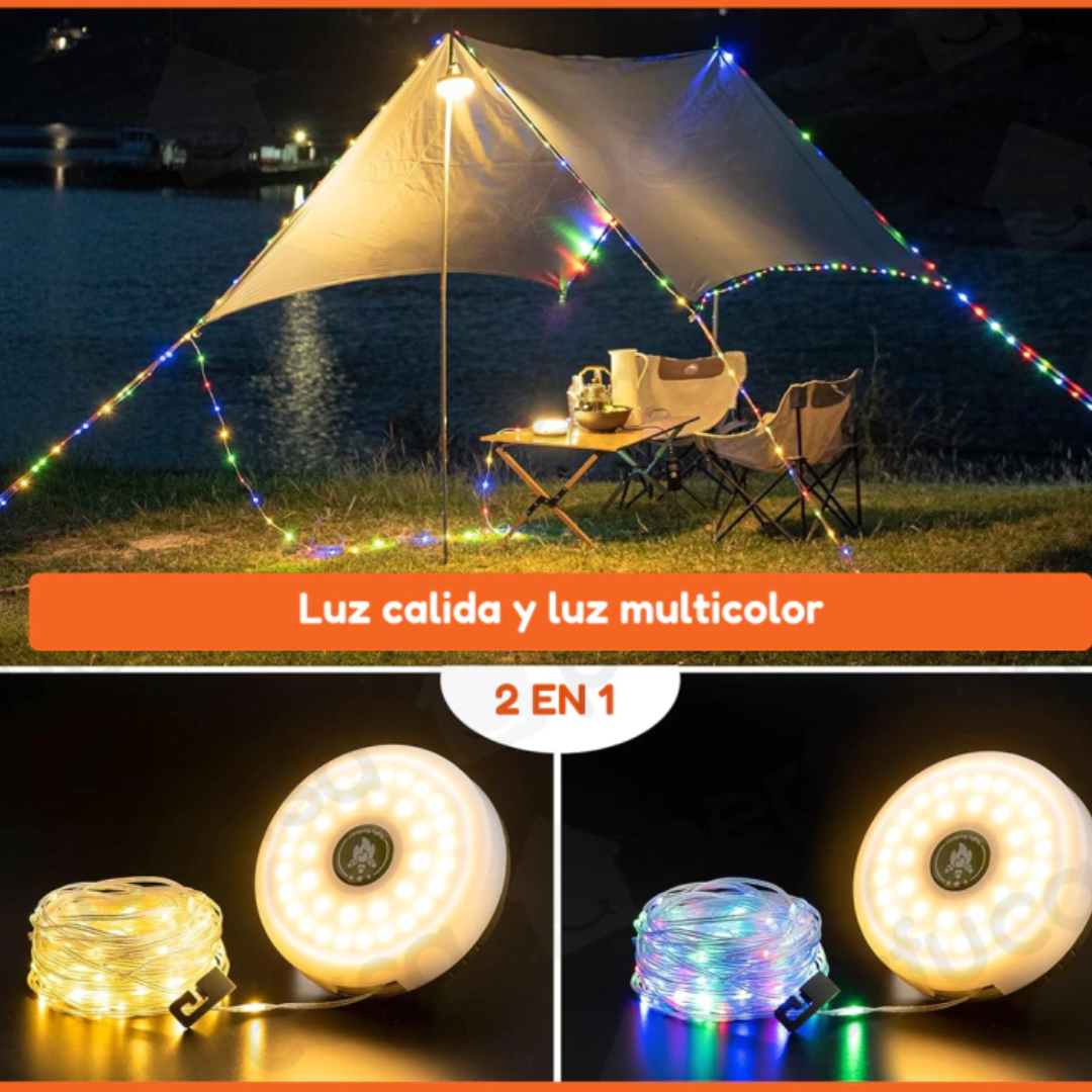 Guirnalda LED Inalámbrica Enrollable En Cinta 10 Metros - Muy Moderna Uruguay