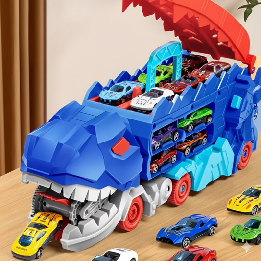 Set Dinosaurio Con Pista Y 2 Autos Juguete Interactivo Niños - Muy Moderna Uruguay