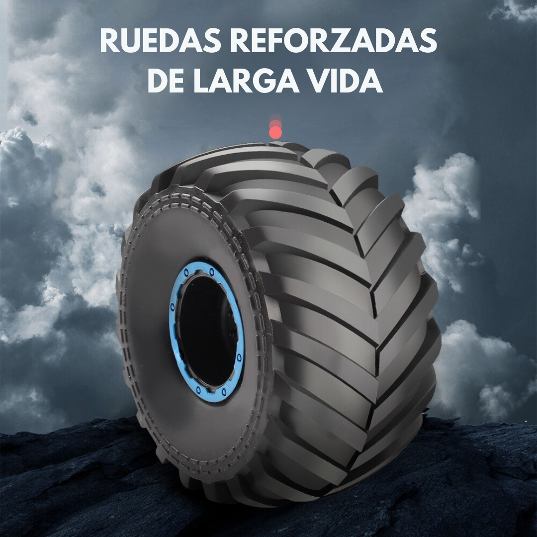 Auto a Control Remoto de Dinosaurio con Spray, Música y Luces