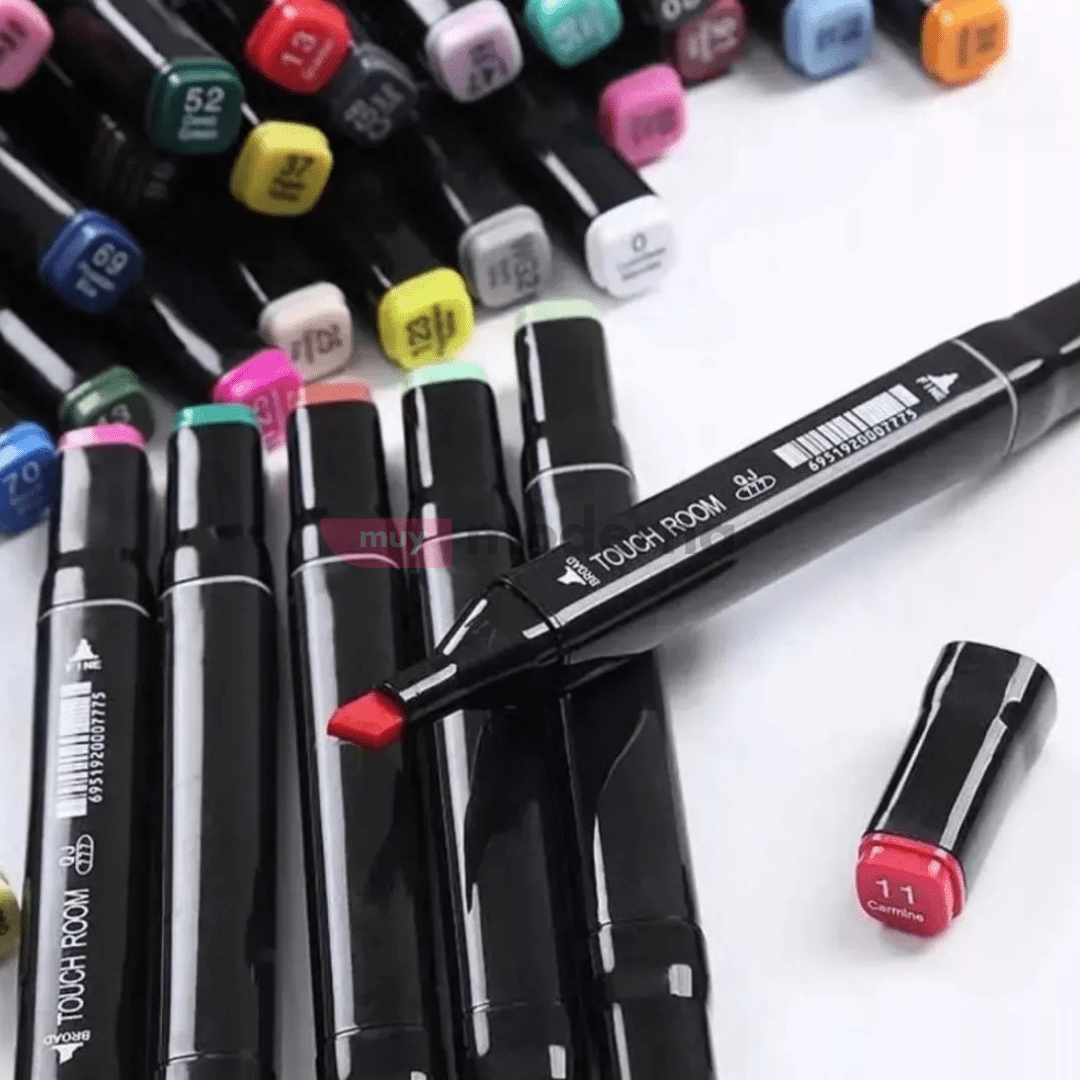 Set De 80 Marcadores Doble Punta En Bolso - Muy Moderna Uruguay