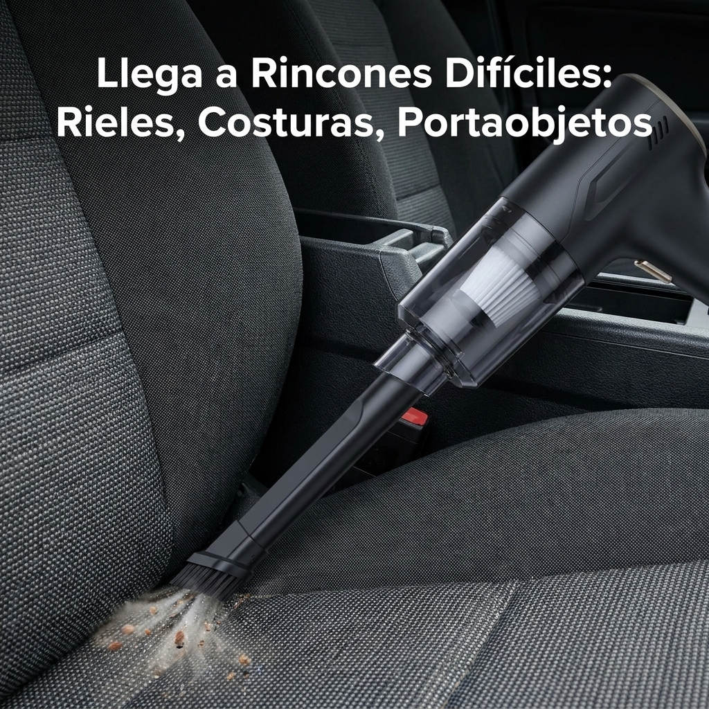 Aspiradora Inalámbrica Portátil Auto 120W Recargable