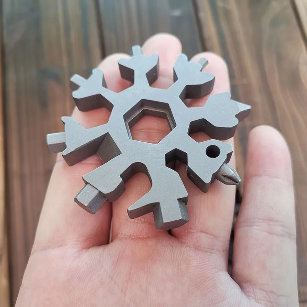 Llave Multifunción 18 en 1 Estilo Copo de Nieve