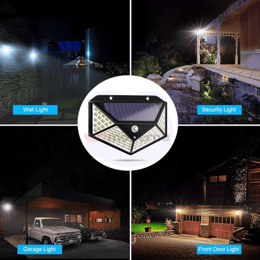 Foco Solar de 100 LED con Sensor de Movimiento - Muy Moderna Uruguay
