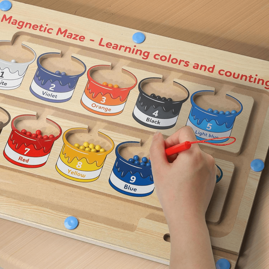 Laberinto Magnético De Madera Didáctico Montessori - Muy Moderna Uruguay