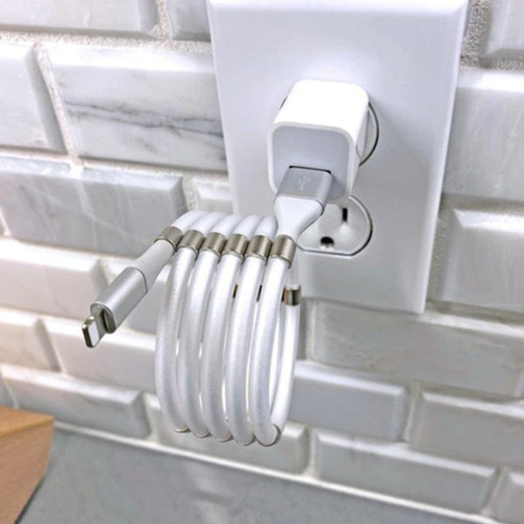 Cable Magnético Anti Enredos de Carga Rápida