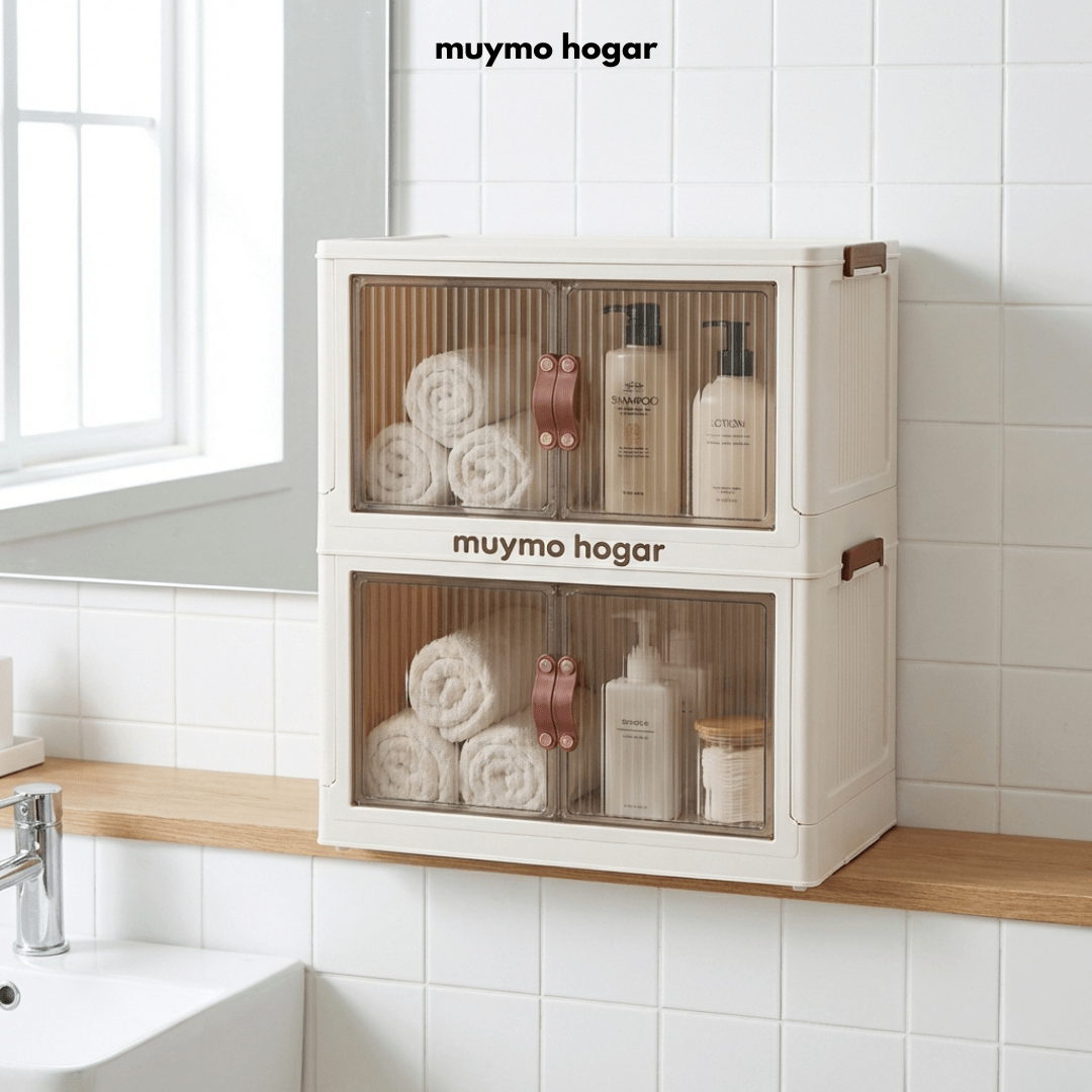 Set De 4 Cajas Organizadoras Apilables - Muymo Hogar - Muy Moderna Uruguay