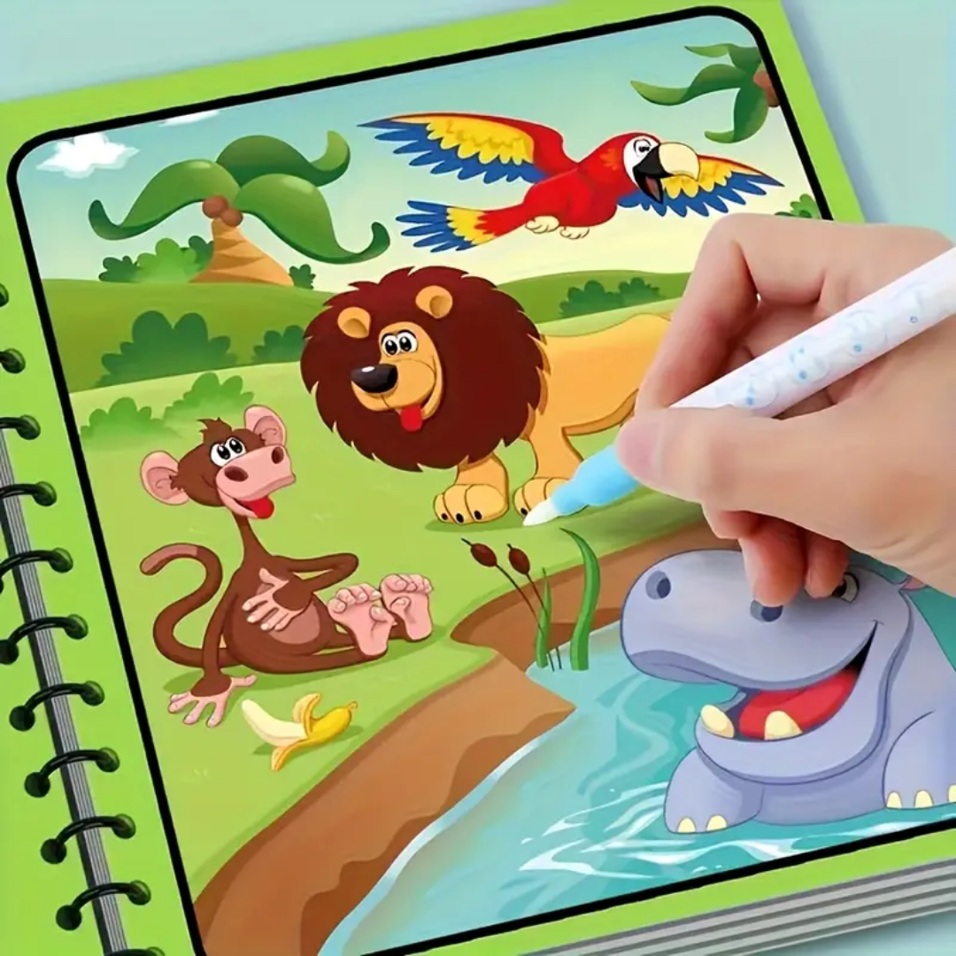 Set de 4 libros Mágicos de Acuarela para Colorear con Agua - Muy Moderna Uruguay