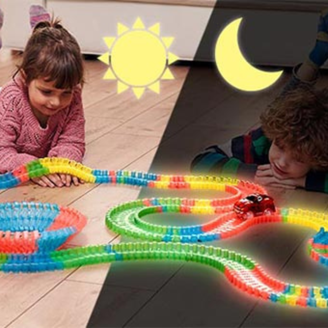 Pista de Carreras Flexible Magic Track (240 piezas) - Muy Moderna Uruguay