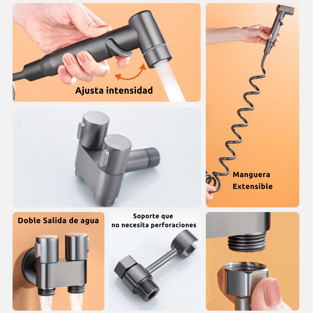 Bidet de Mano Extensible para Inodoro - Muy Moderna Uruguay