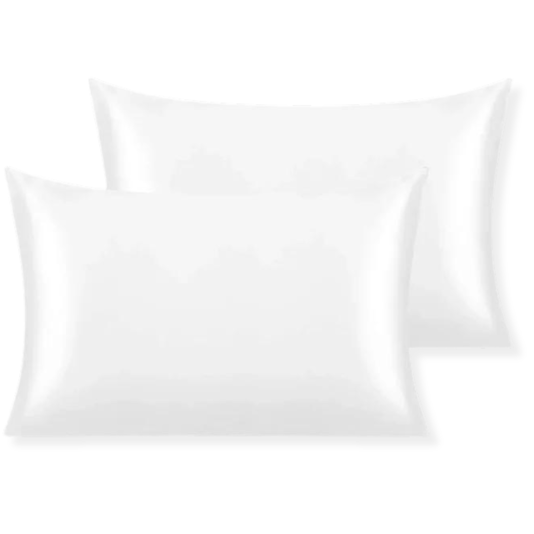 Set de 2 Fundas de Almohada Satén Tipo Seda