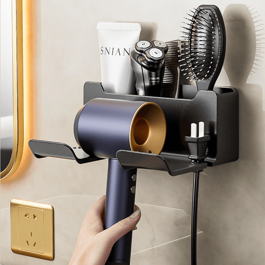 Soporte De Baño Multifuncion para Secador de Pelo - Muy Moderna Uruguay