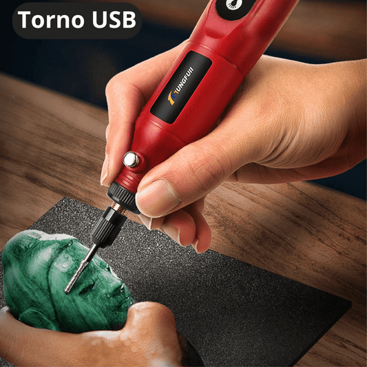 Mini Torno Recargable USB con Accesorios - Muy Moderna Uruguay